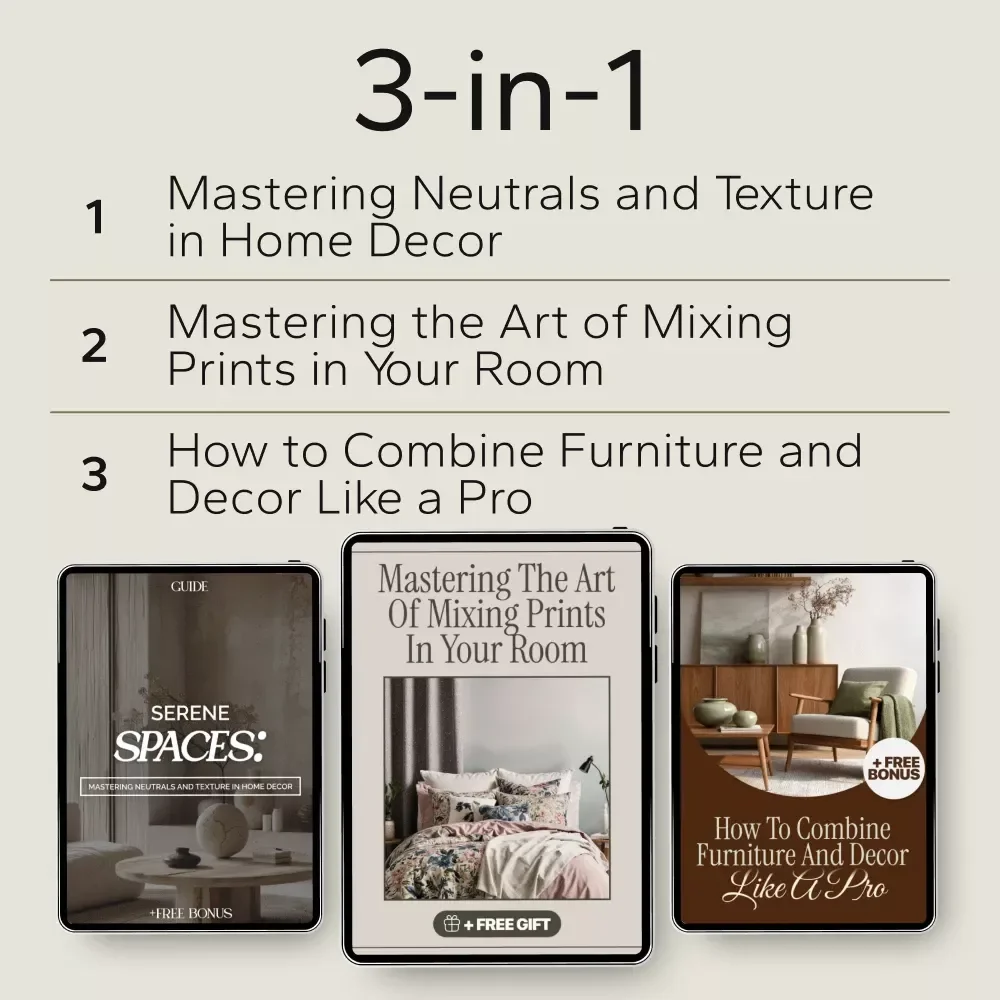 Pattern-Savvy Home Styling Bundle - 3 in 1: Mix Prints, Neutrals & Decor Like a Pro
