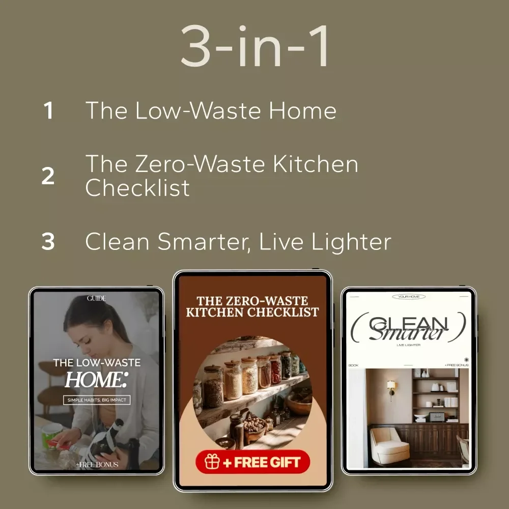 Simple Habits for a Lower-Waste Home: 3-in-1 Digital Bundle - Guides, eBooks & Checklists