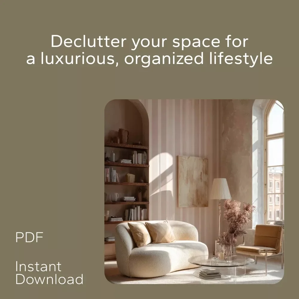 How to Declutter Your Space for a Luxury Feel - 3-in-1 Digital Bundle