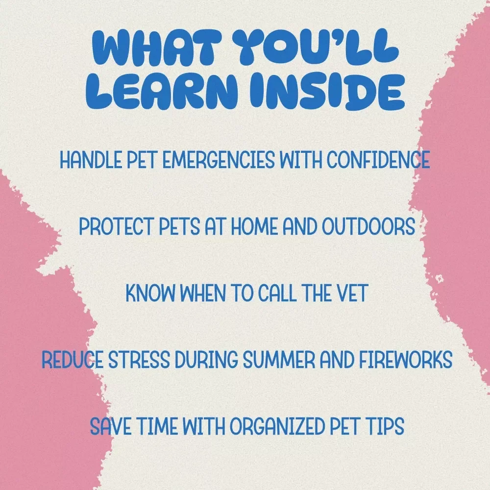 Go-To Pet Care Toolkit for Pet Parents – 5-in-1 Digital Bundle with Dog First Aid Essentials, Pet Protection Made Simple & Everyday Pet Care Tips