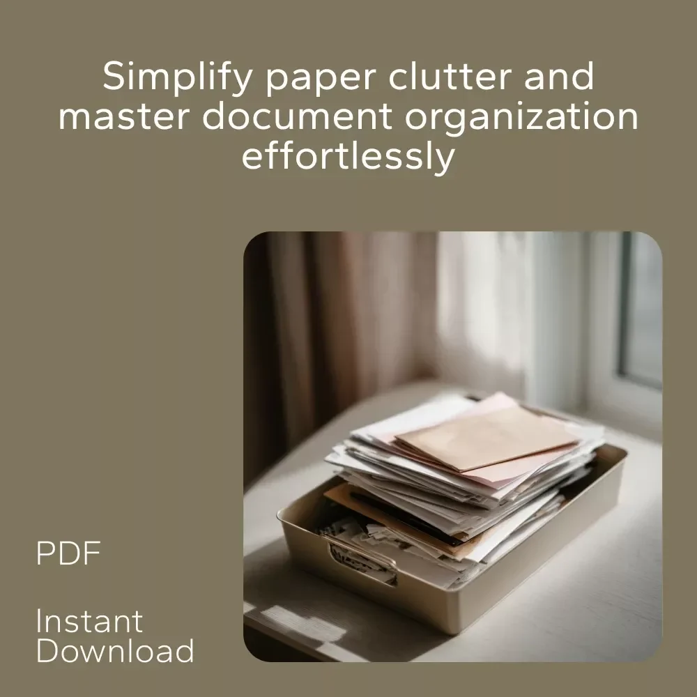 Smart Routines for Paper and Mail Control: 3 in 1 Bundle for Decluttering