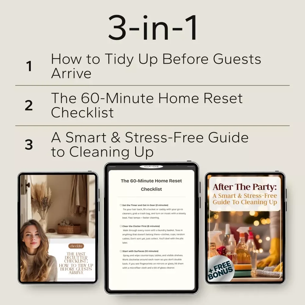 Post-Party Home Reset Bundle: Declutter, Clean & Organize After Hosting Guests
