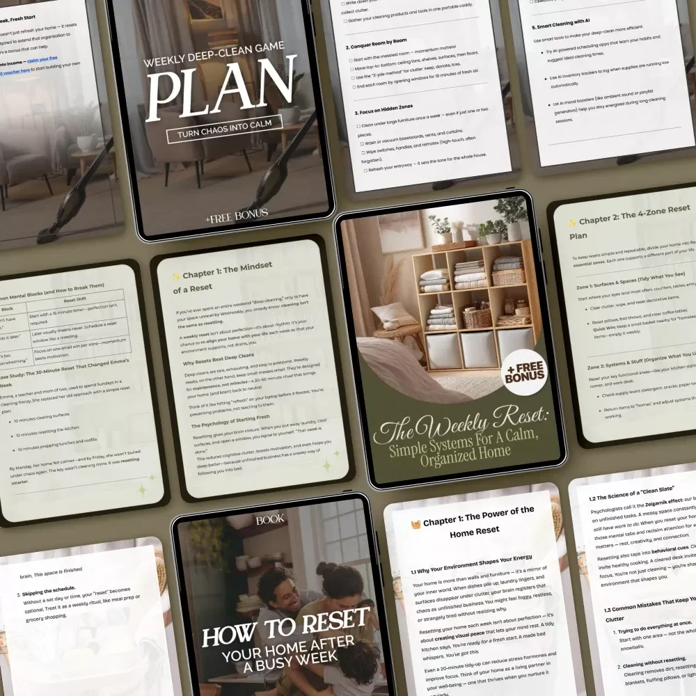 Weekly Home Reset Methods That Stick: 3-in-1 Bundle for a Calm, Organized Home
