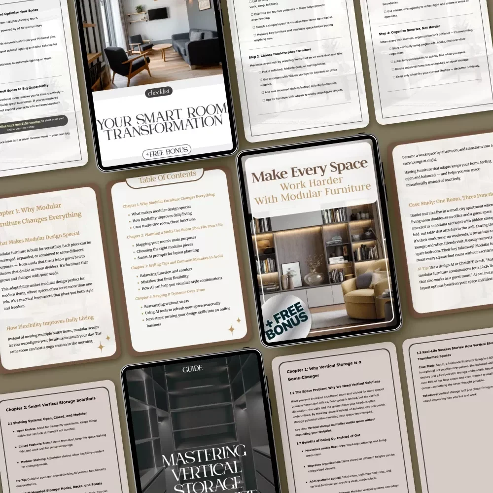 Smart Layouts for Small Rooms | 3-in-1 Digital Bundle for Maximizing Small Spaces
