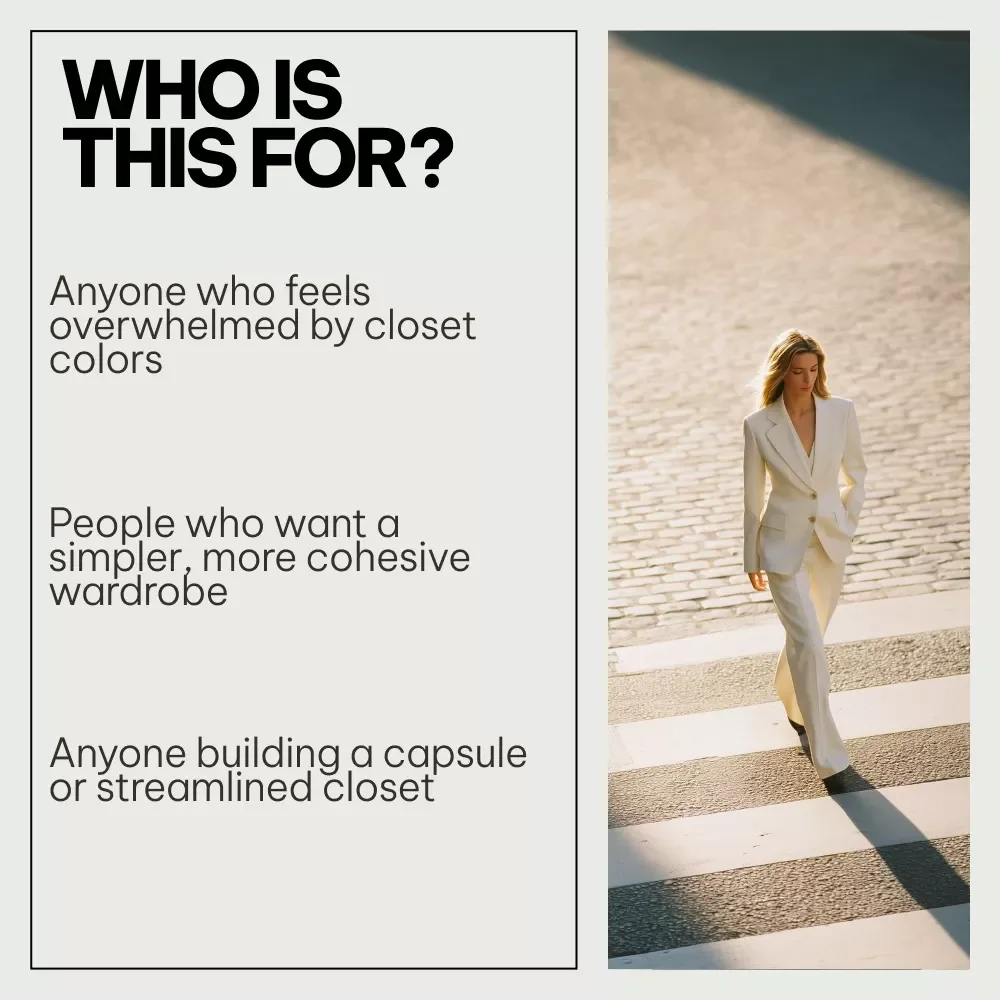 Closet Color Foundations Bundle – 3-in-1 Digital Guides: Fashion Colors That Work Across Seasons, How to Choose Closet Basic Colors, Tonal Capsule Wardrobe Magic