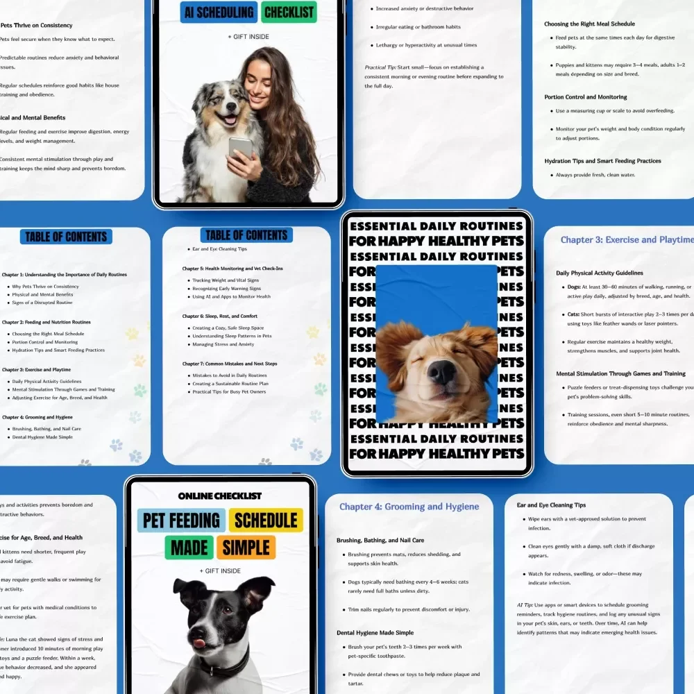 Total Dog Care Kit for Building Better Daily Habits – 3-in-1 Bundle of Guides & Checklists