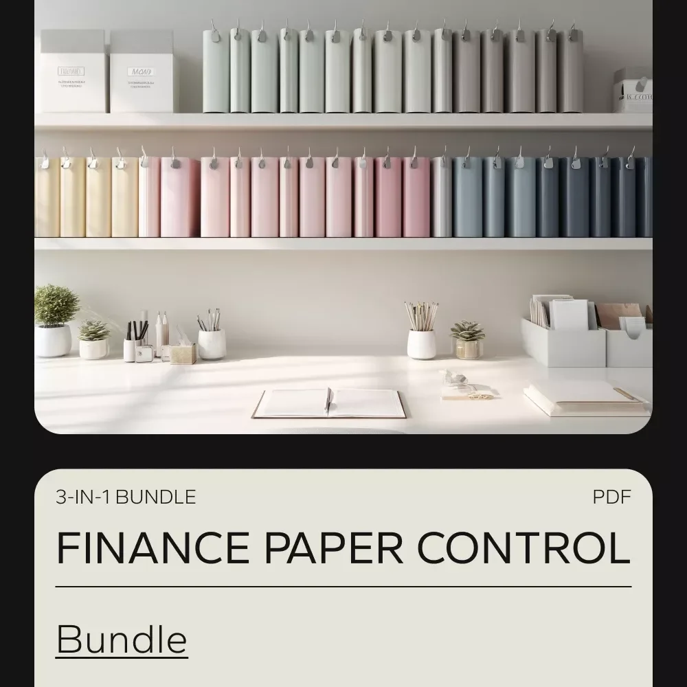 The Personal Finance Paper Control Bundle - Best Way to Store Bills and Receipts