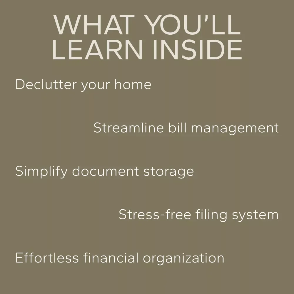 The Personal Finance Paper Control Bundle - Best Way to Store Bills and Receipts
