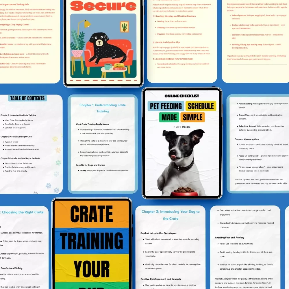 First-Time Puppy Adoption Toolkit - 3-in-1 Bundle for New Dog Owners