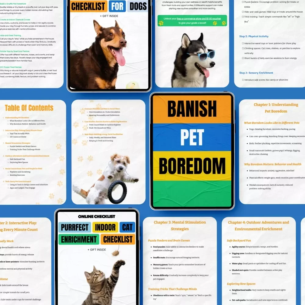 The Enrichment Toolkit for Your Furry Friend - 4-in-1 Digital Bundle for Pet Enrichment