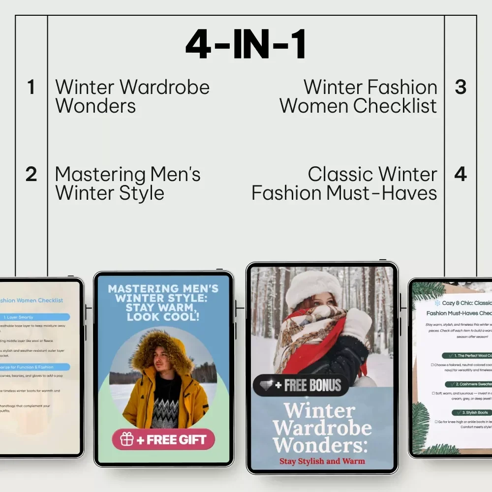 The Essential Winter Fashion Trends Bundle: eBooks, Guides & Checklists for Winter Style