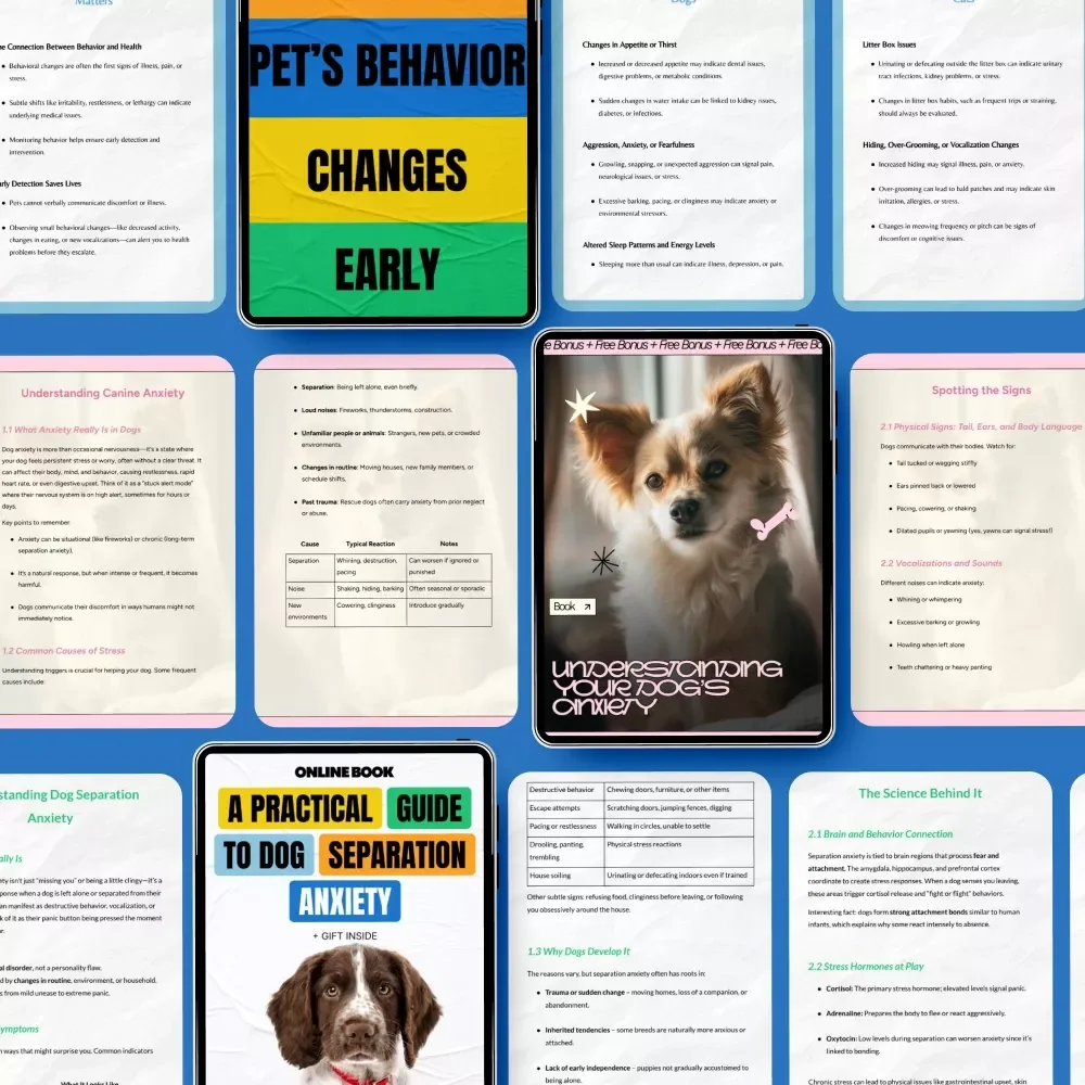 The Dog Anxiety Clues Action Pack: 4-in-1 Bundle of Dog Anxiety eBooks