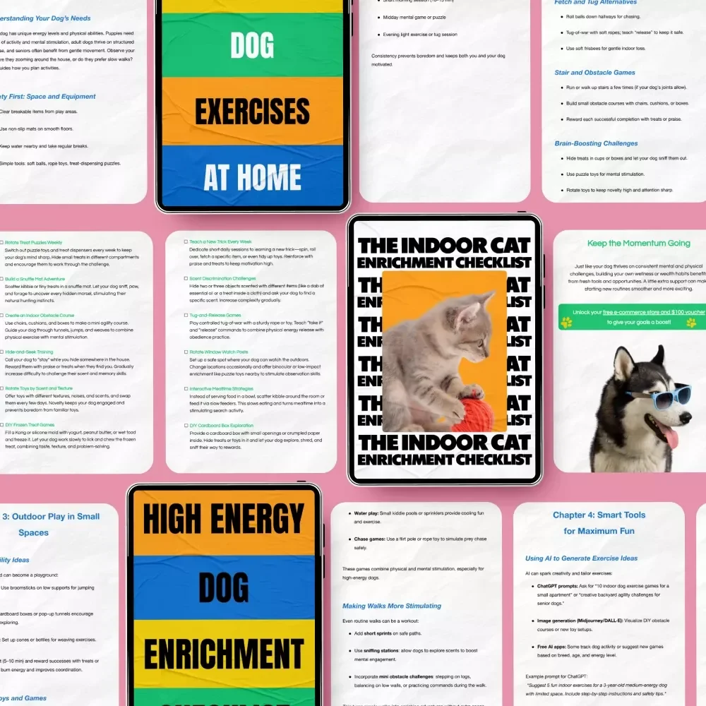 Complete Pet Enrichment Toolkit: Fun Dog & Cat Enrichment Guide & Checklists