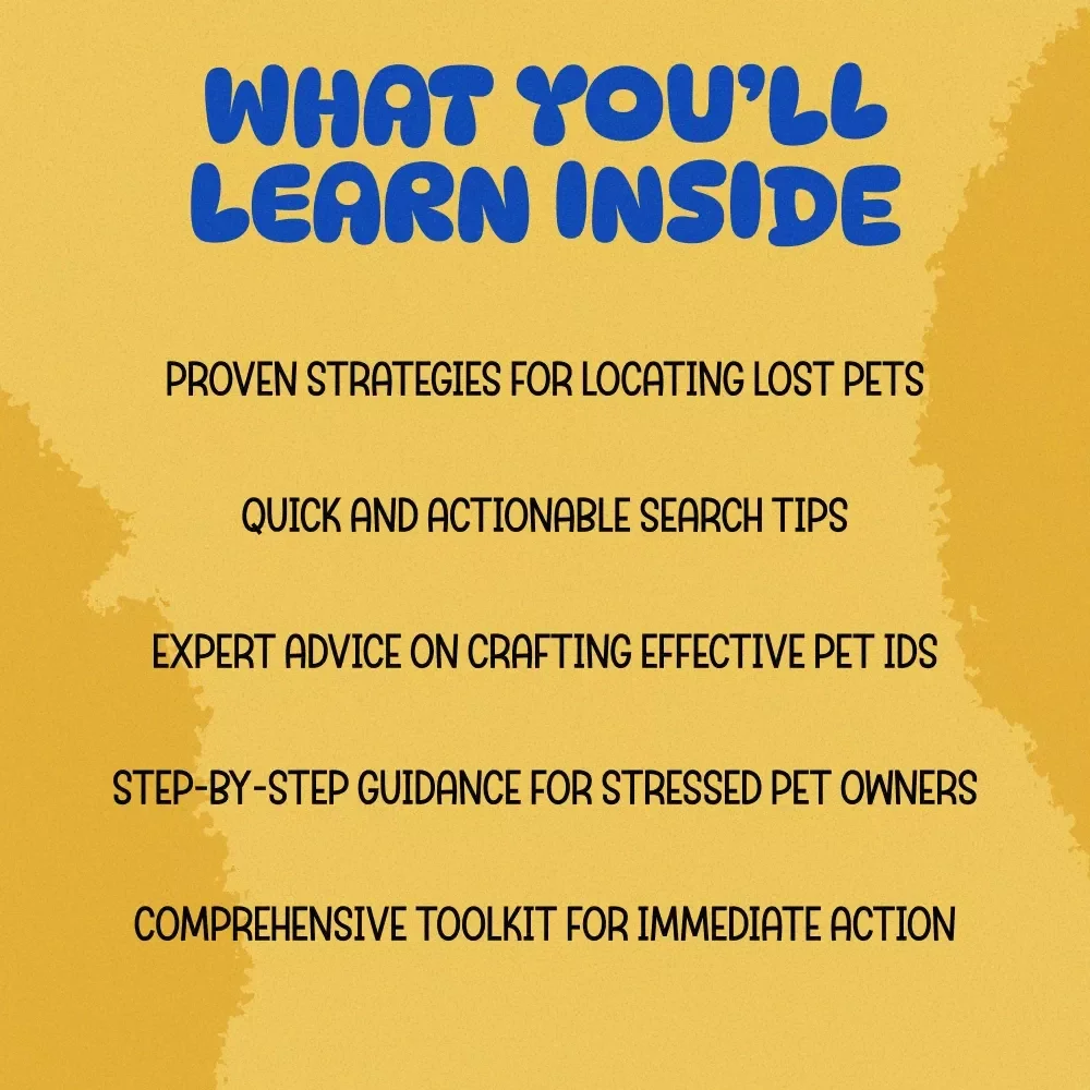 Lost Cat Emergency Kit - 3-in-1 Bundle: Where’s Whiskers, Pet ID Crafting, and Search Tips eBook
