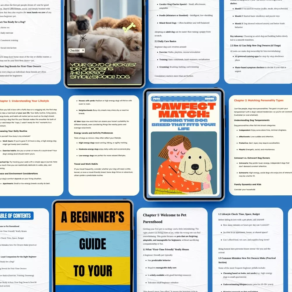 Before You Get a Dog Planning Bundle – Your Ultimate Guide to Choosing and Caring for Your First Dog