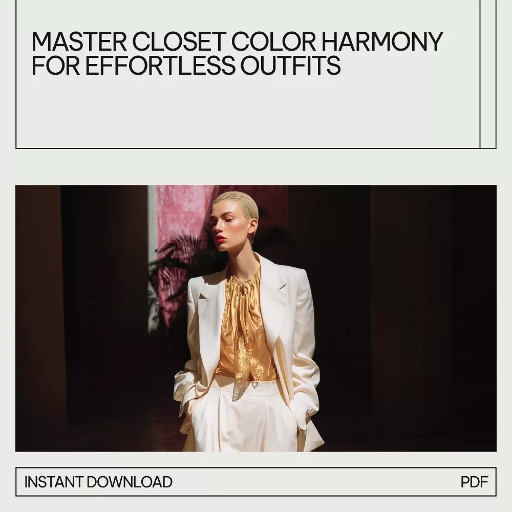 Closet Color Coordination Bundle – 3-in-1 Digital Wardrobe Guides | Color Magic: Master the Art of Outfit Pairings + Mastering Color Harmony Rules for Your Wardrobe + Tonal Capsule Wardrobe Magic | what are color harmony rules for closet