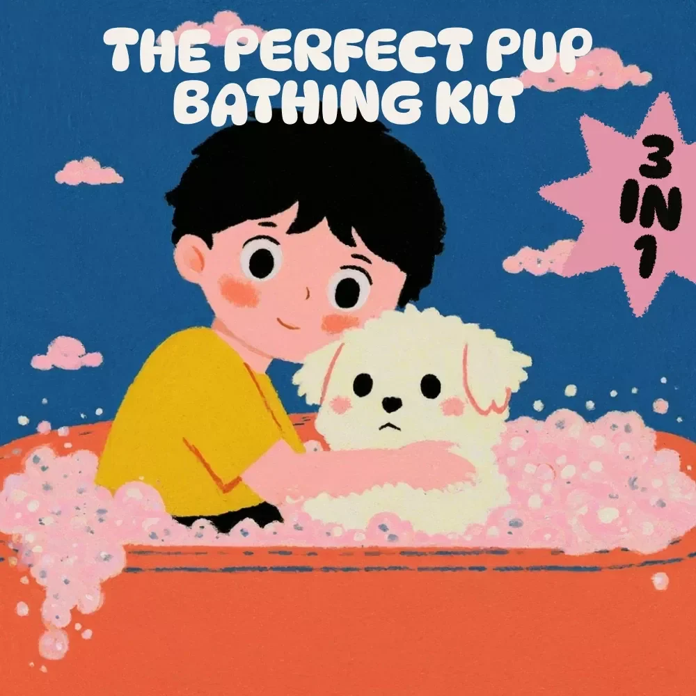 The Perfect Pup Bathing Kit: 3-in-1 Bundle for Healthy, Happy Dogs