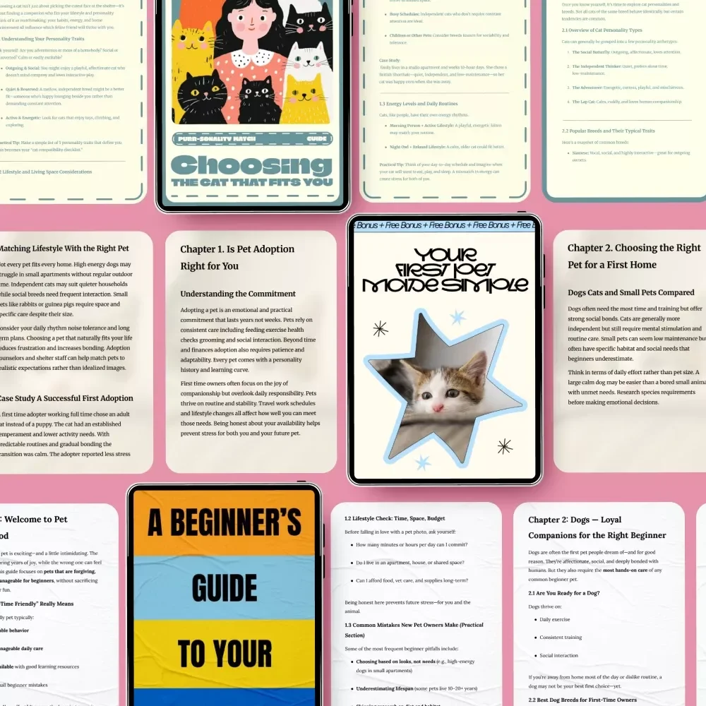 The Cat Matchmaking Toolkit for Future Owners: 3-in-1 Bundle