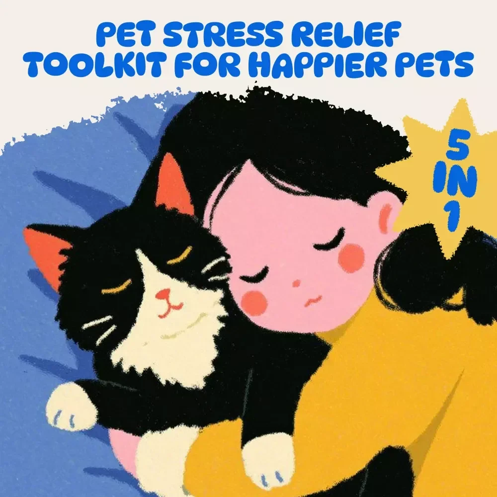 Pet Stress Relief Toolkit for Happier, Relaxed Pets – 5-in-1 Bundle of Guide, eBooks, and Checklist
