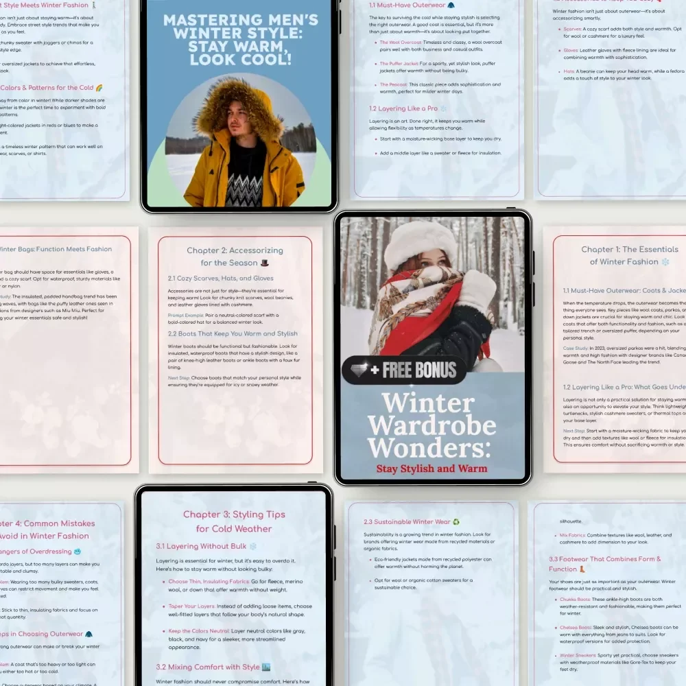 The Essential Winter Fashion Trends Bundle: eBooks, Guides & Checklists for Winter Style