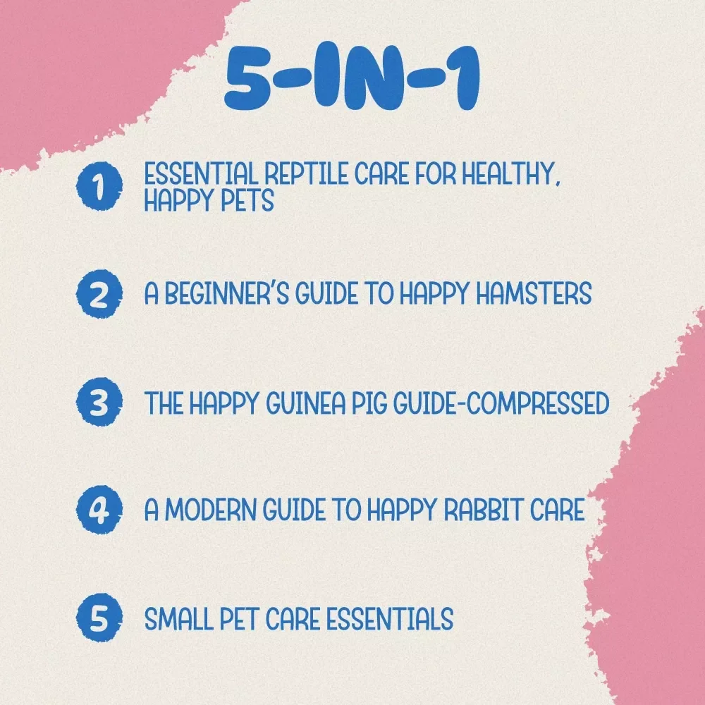 Complete Small Pets Guide Kit for New Owners - 5-in-1 Bundle of Guides & Checklist