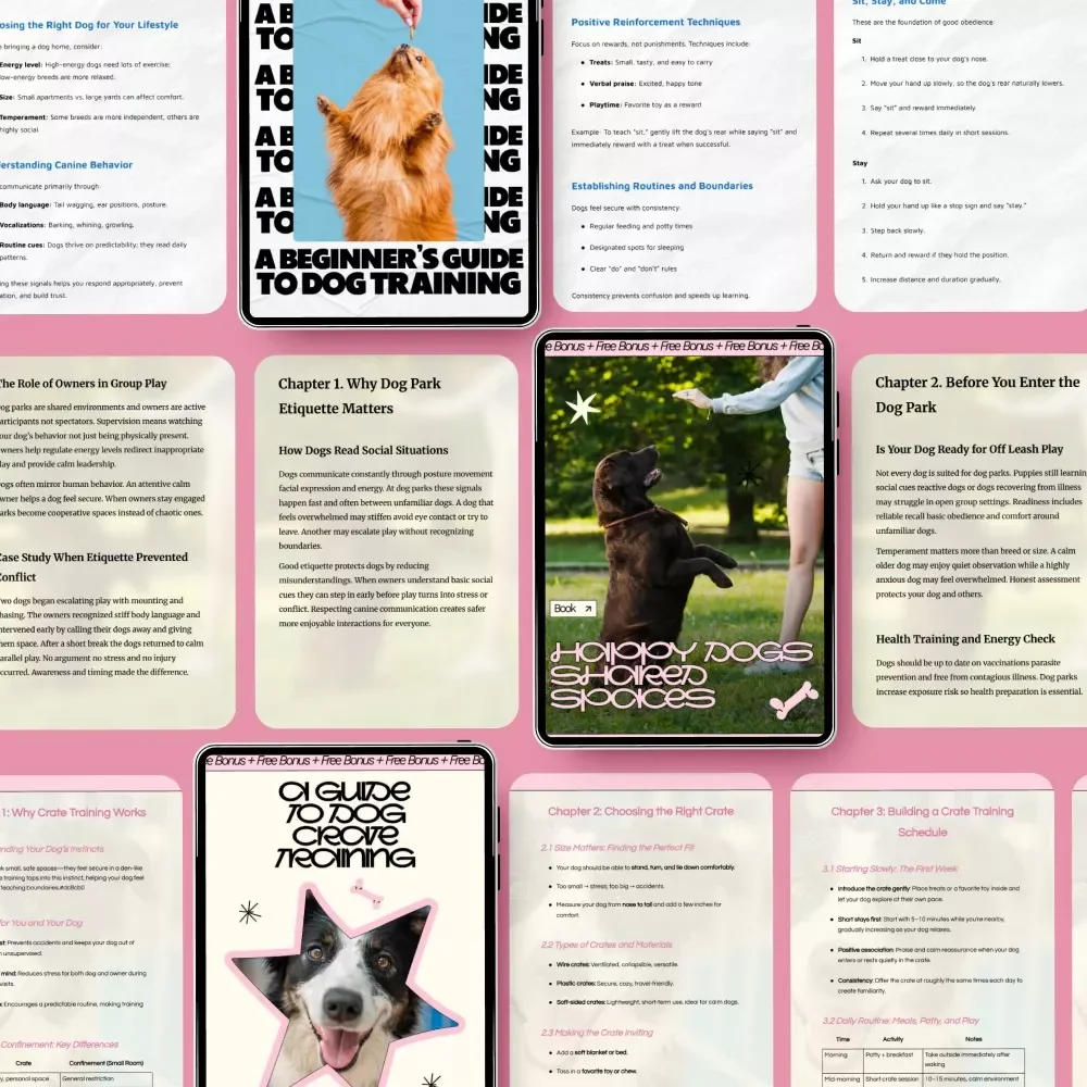 Step-by-Step Puppy Training Toolkit: A Beginner's Guide to Dog Training + eBooks & Checklists