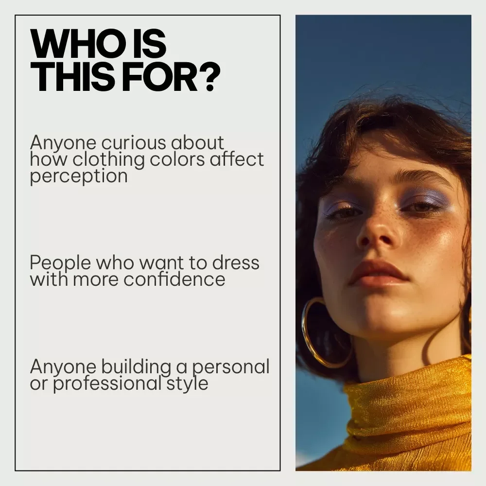 Color Perception System in Fashion – 3-in-1 Bundle | How Color in Clothing Affects Your Mindset, How Color Shapes Perception in Fashion, The Psychology of Color in Clothing | Digital Guides & eBooks on how color affects perception in fashion