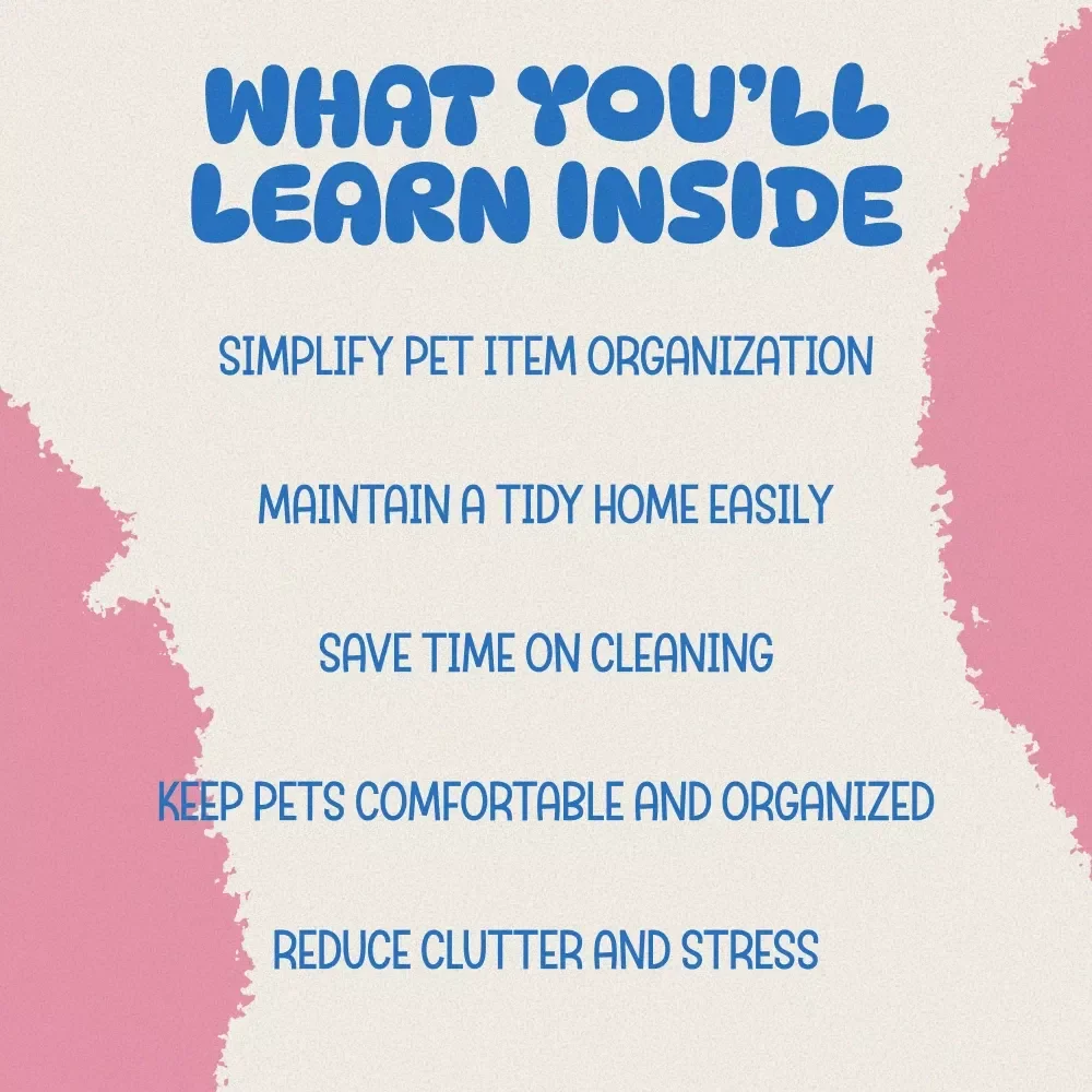 Clean Home Bundle for Pet Owners: 3-in-1 Guide, Checklist & eBook to Keep Home Tidy with Pets