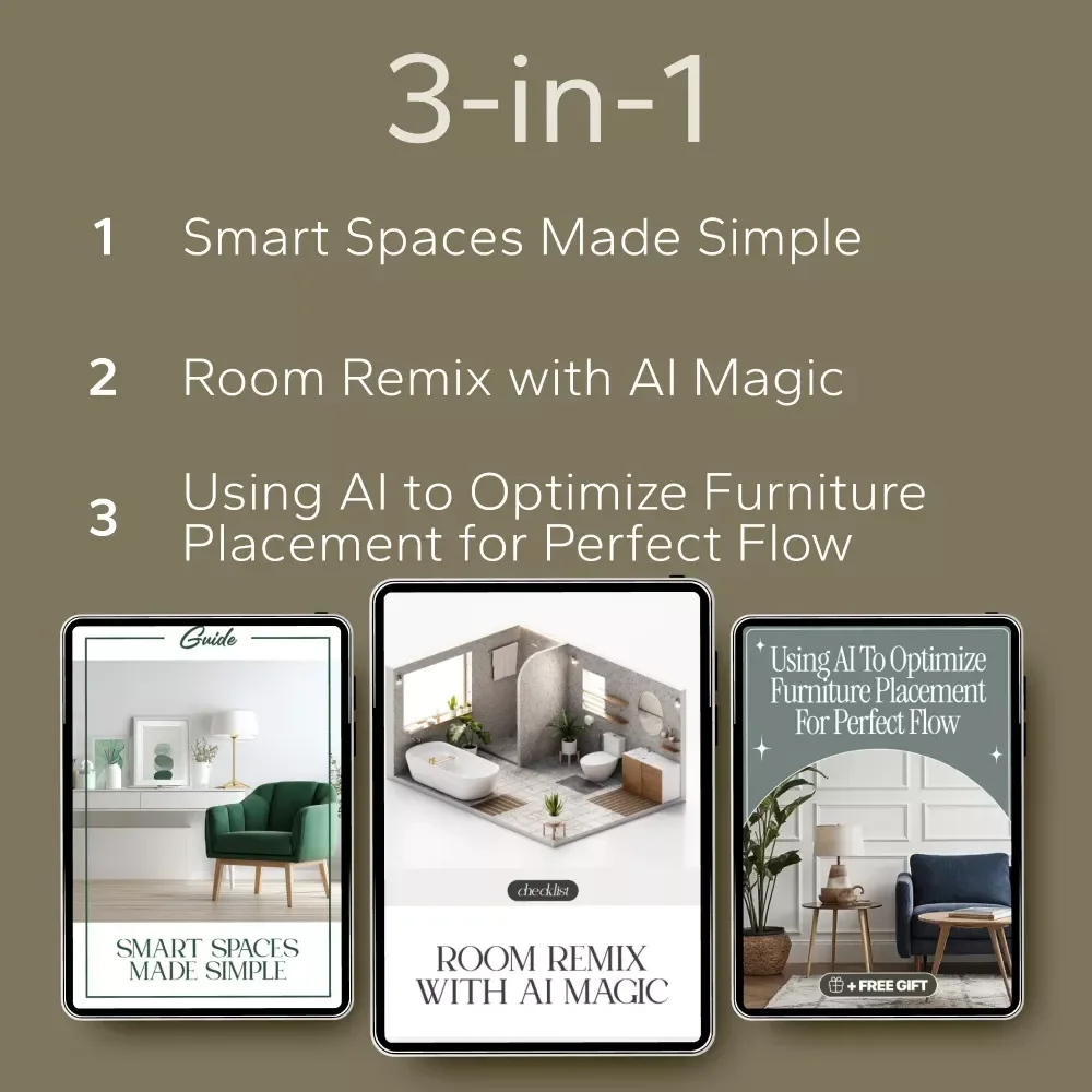AI-Powered Solutions for Balanced Furniture Placement | 3-in-1 Bundle of Guides, eBooks, and Checklists