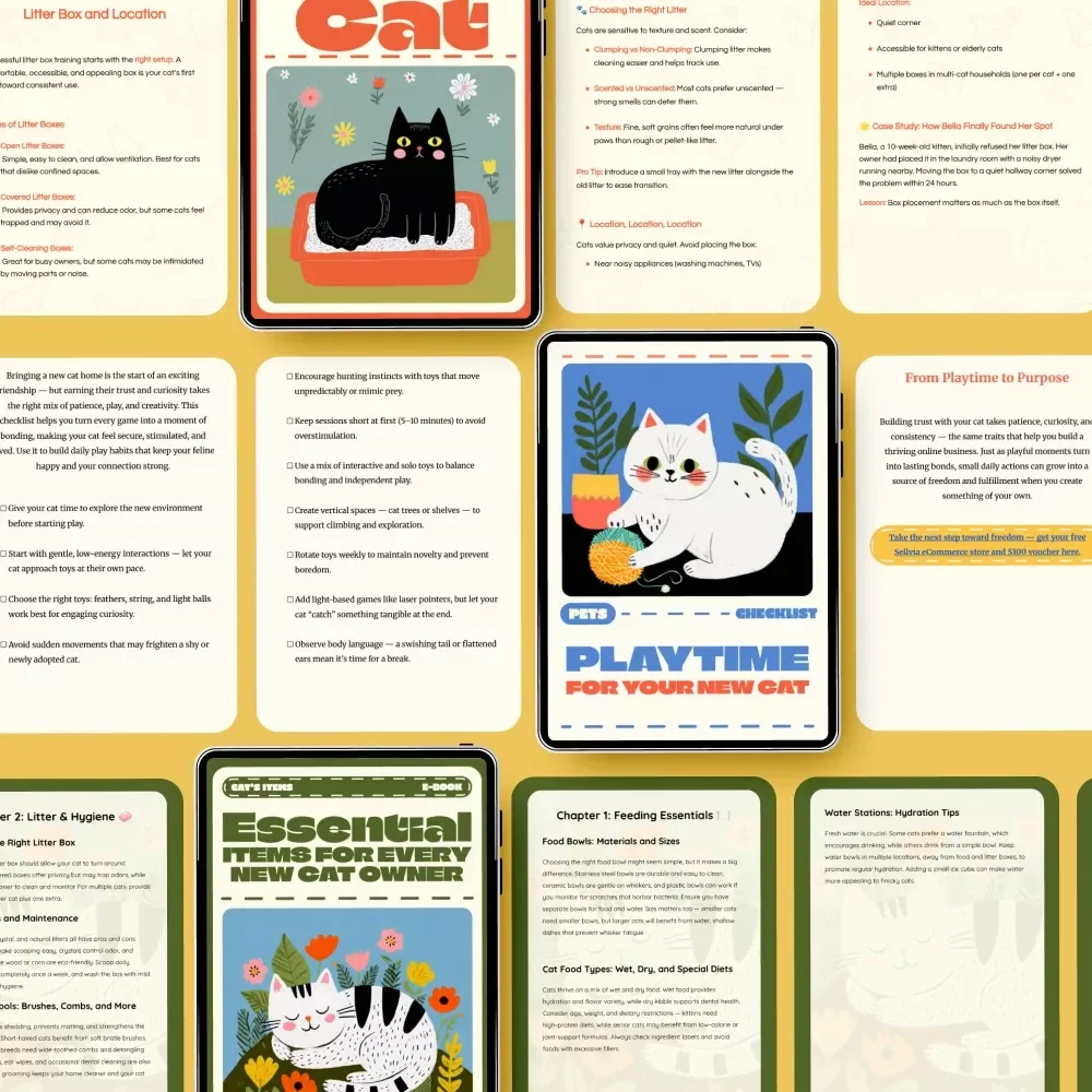 Everyday Joy with Cats Toolkit: Litter Box Training, Playtime Checklist & New Cat Essentials eBook