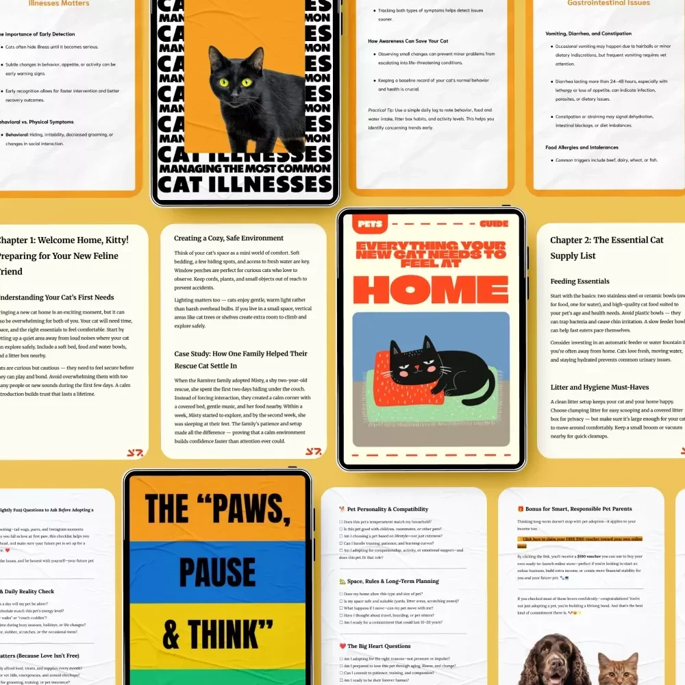 No-Regrets Cat Ownership Planning Pack | 3-in-1 Digital Download Bundle