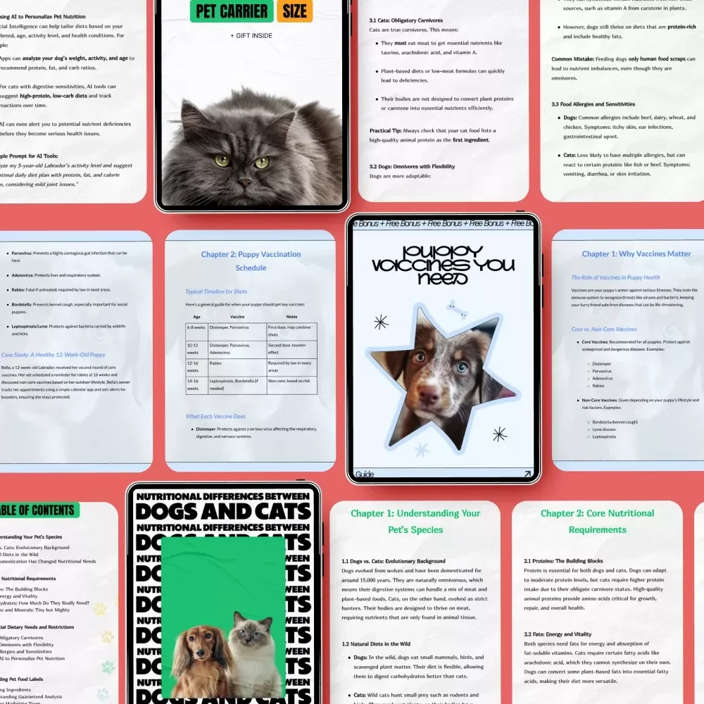 All-In Puppy and Kitten Care Toolkit - 5-in-1 Bundle for Pet Parents