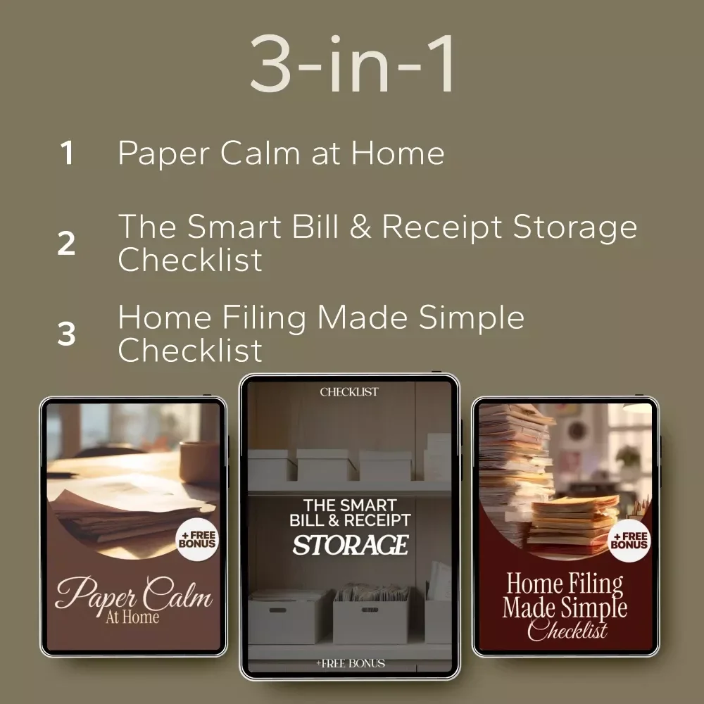 The Personal Finance Paper Control Bundle - Best Way to Store Bills and Receipts