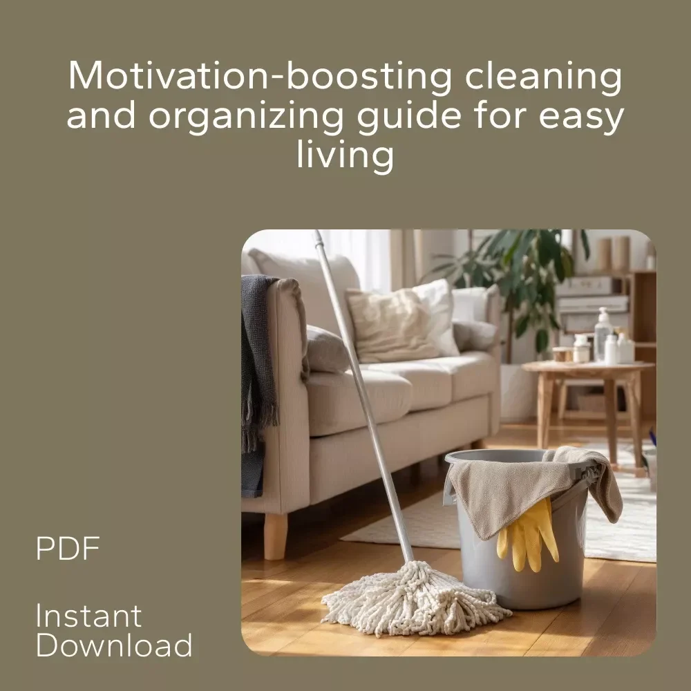 Everyday Cleaning Motivation Bundle: 3-in-1 Digital Downloads for Cleaning & Organizing