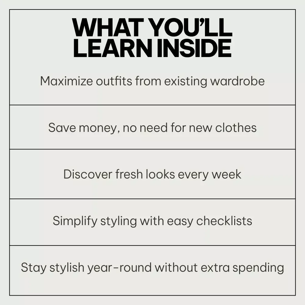 Styling Tricks from Your Existing Wardrobe: 3-in-1 Bundle of Guides, eBooks, and Checklists