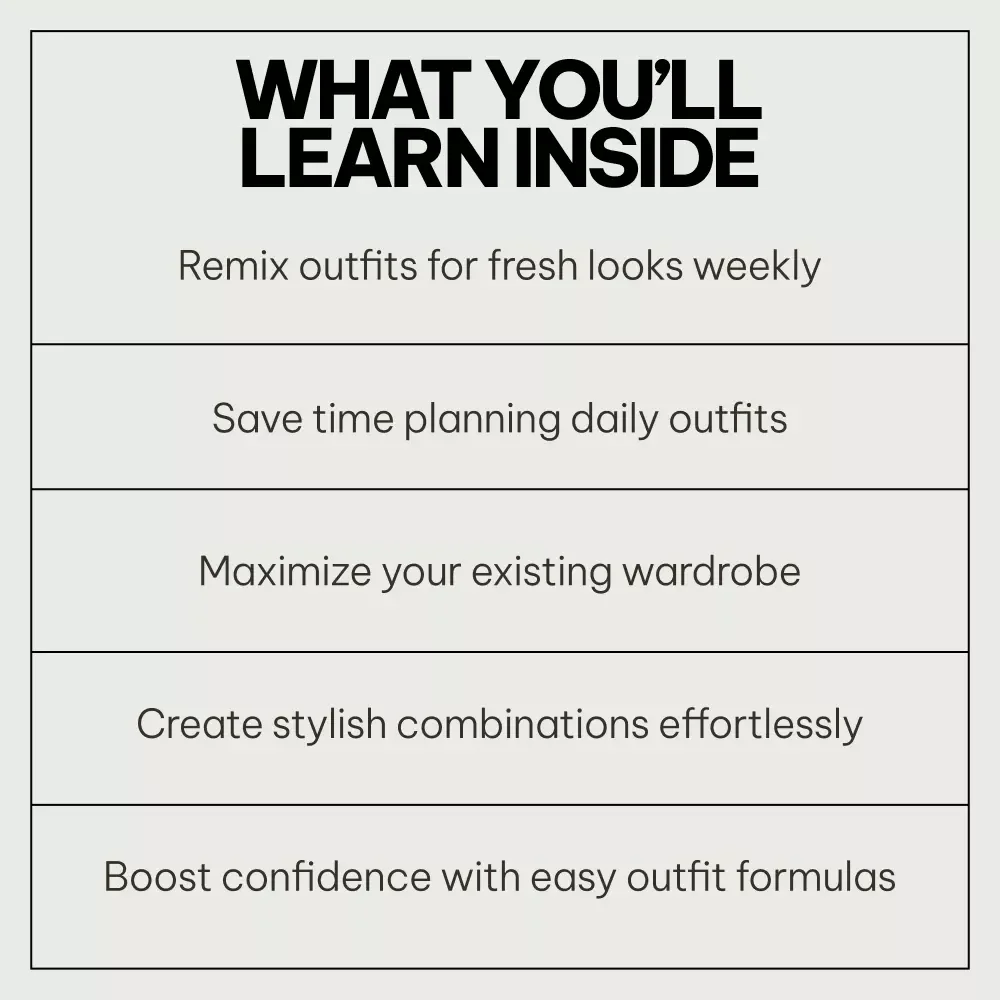 Weekly Outfit Remixing Made Simple: 3-in-1 Bundle for Fresh Looks Every Week