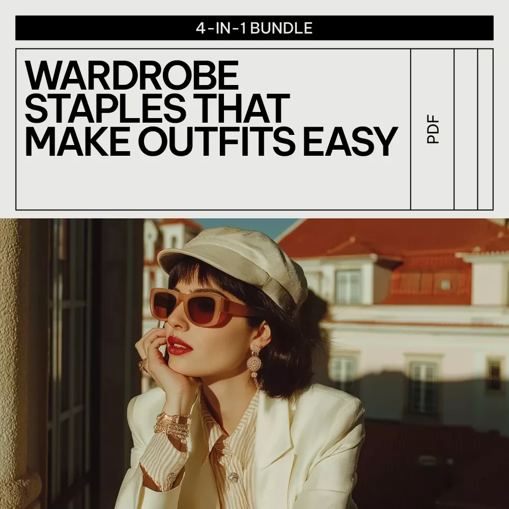 Wardrobe Staples That Make Outfits Easy: 4-in-1 Bundle of Essential Guides, eBooks & Checklists