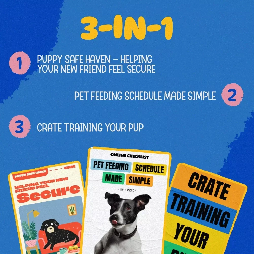 First-Time Puppy Adoption Toolkit - 3-in-1 Bundle for New Dog Owners