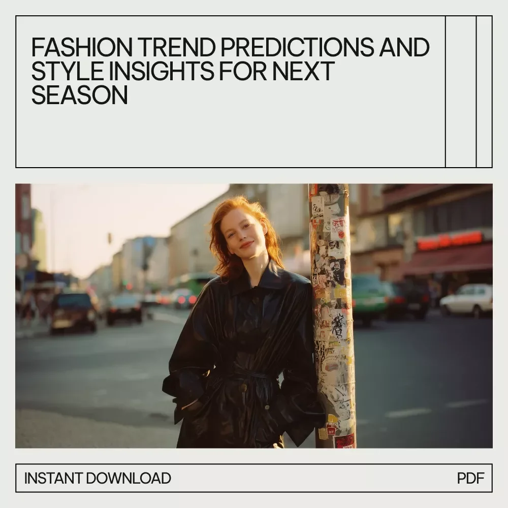 Next-Season Trend Forecast Pack: Fashion Trends Forecast for Next Season