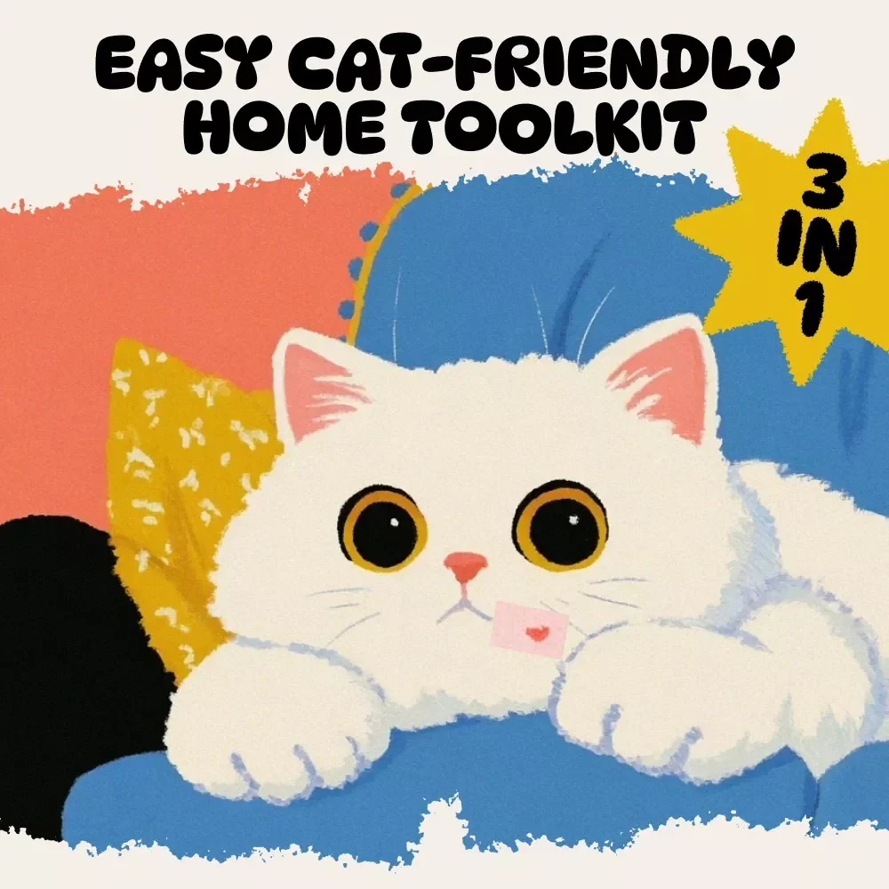 Easy Cat-Friendly Home Toolkit: 3-in-1 Bundle for a Purrfect Living Space