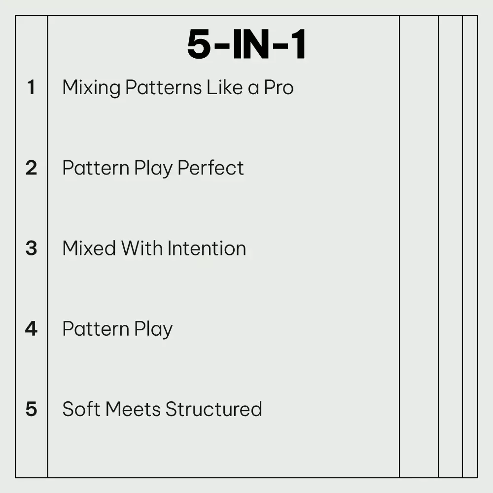 Pattern Harmony Rules Bundle - 5-in-1 Guide for Mixing Patterns Like a Pro