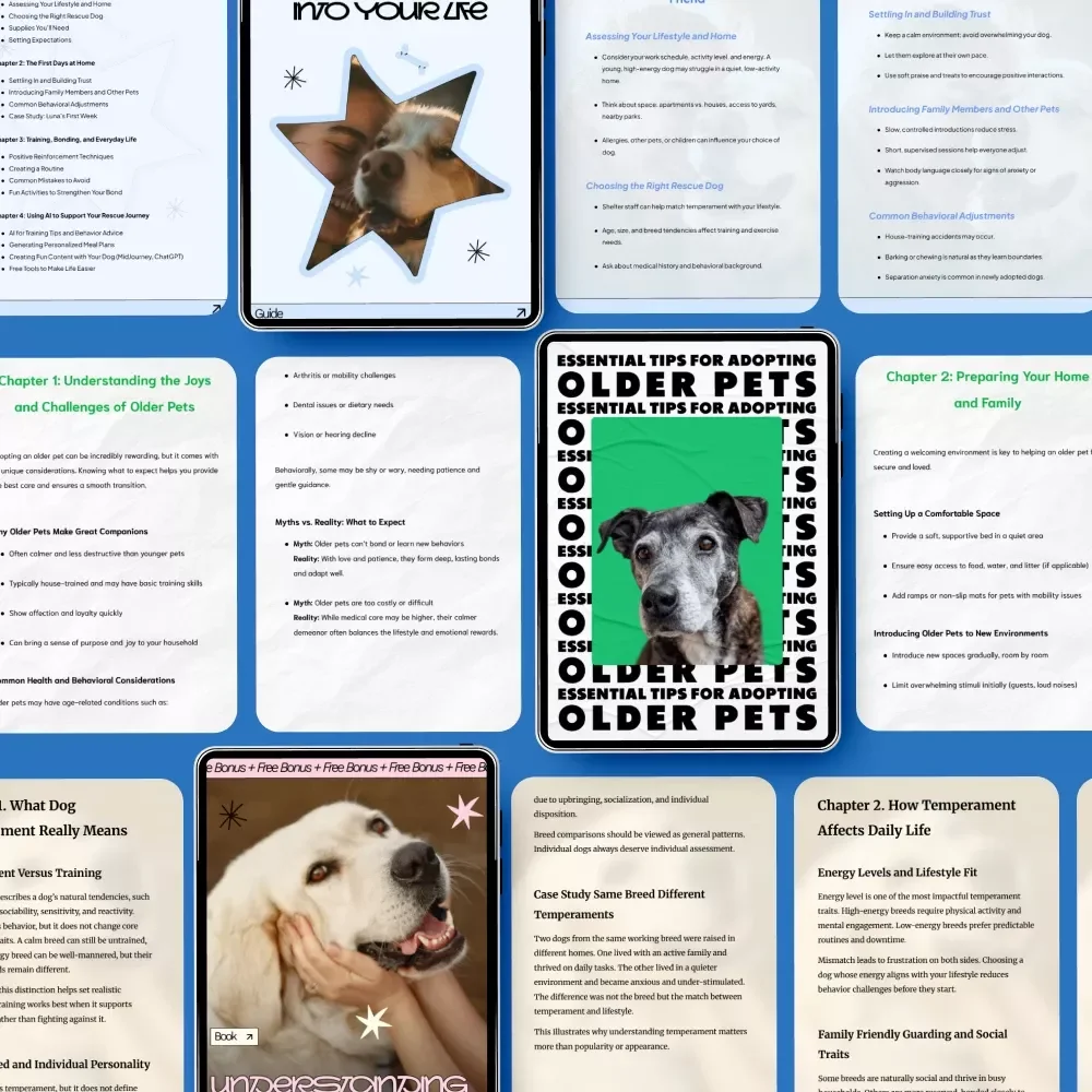 Shelter Dog Adoption Toolkit for a Smooth Start - 3-in-1 Bundle: eBooks & Guides