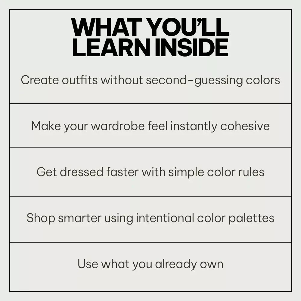 Closet Color Coordination Bundle – 3-in-1 Digital Wardrobe Guides | Color Magic: Master the Art of Outfit Pairings + Mastering Color Harmony Rules for Your Wardrobe + Tonal Capsule Wardrobe Magic | what are color harmony rules for closet
