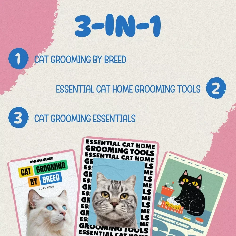 The Purrfect Grooming Toolkit for Your Cat’s Best Coat – 3-in-1 Digital Download Bundle