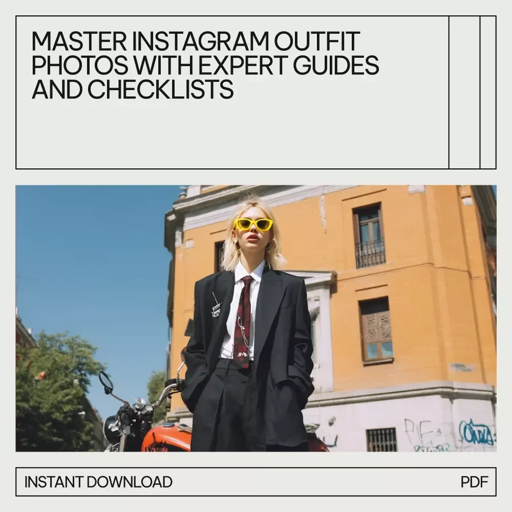Instagram Outfit Photography Essentials 4-in-1 Digital Download Bundle
