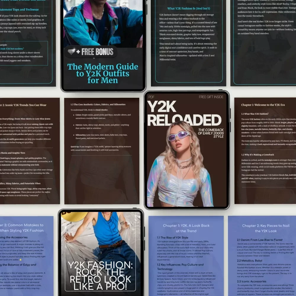 Iconic Y2K Fashion Ideas Bundle: eBooks, Guides & Checklists for Retro Style Lovers
