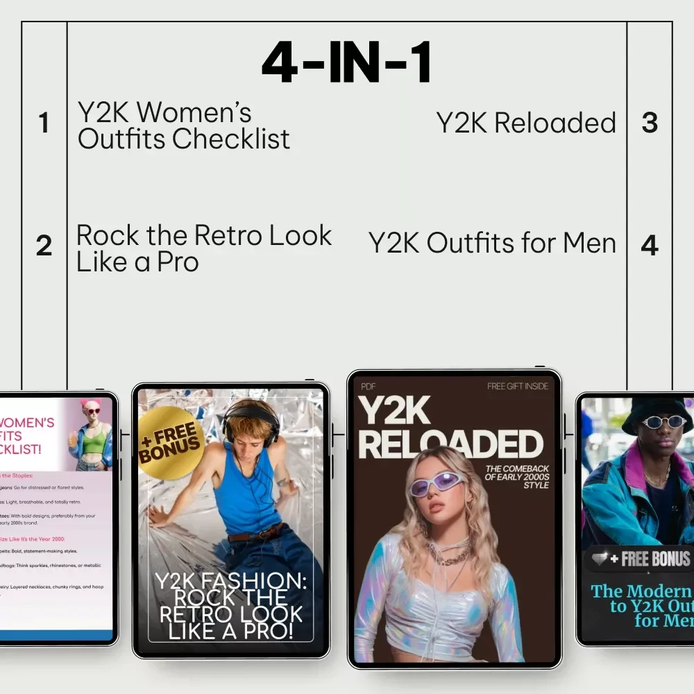 Iconic Y2K Fashion Ideas Bundle: eBooks, Guides & Checklists for Retro Style Lovers