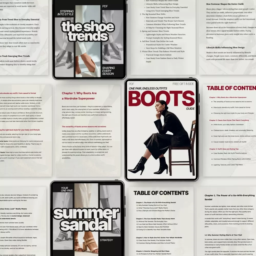 Shoe Styles Bundle Everyone Needs: 10-in-1 Digital Guide for Every Shoe Lover
