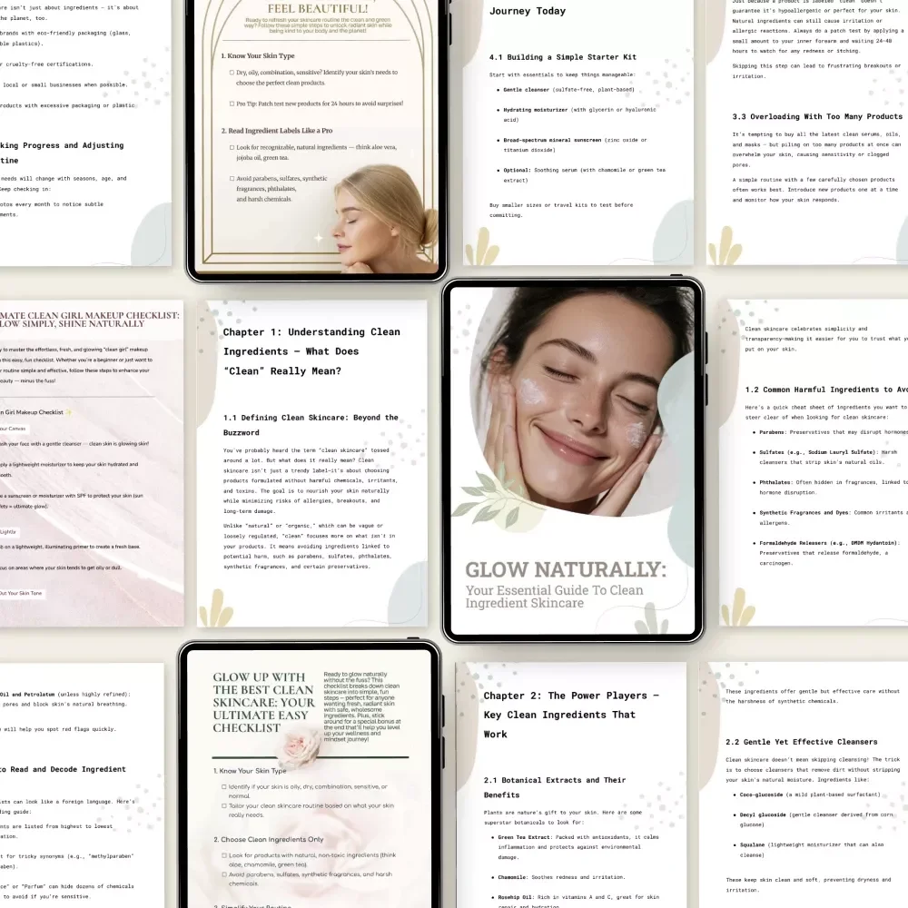 Clean Beauty Skincare Secrets – 5-in-1 Clean Beauty Skincare Digital Bundle