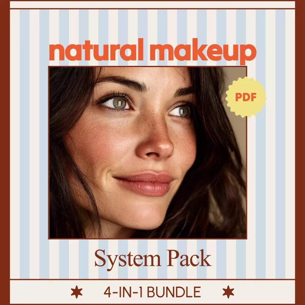 Natural Makeup System Pack | 4-in-1 Digital Bundle for Effortless Glow